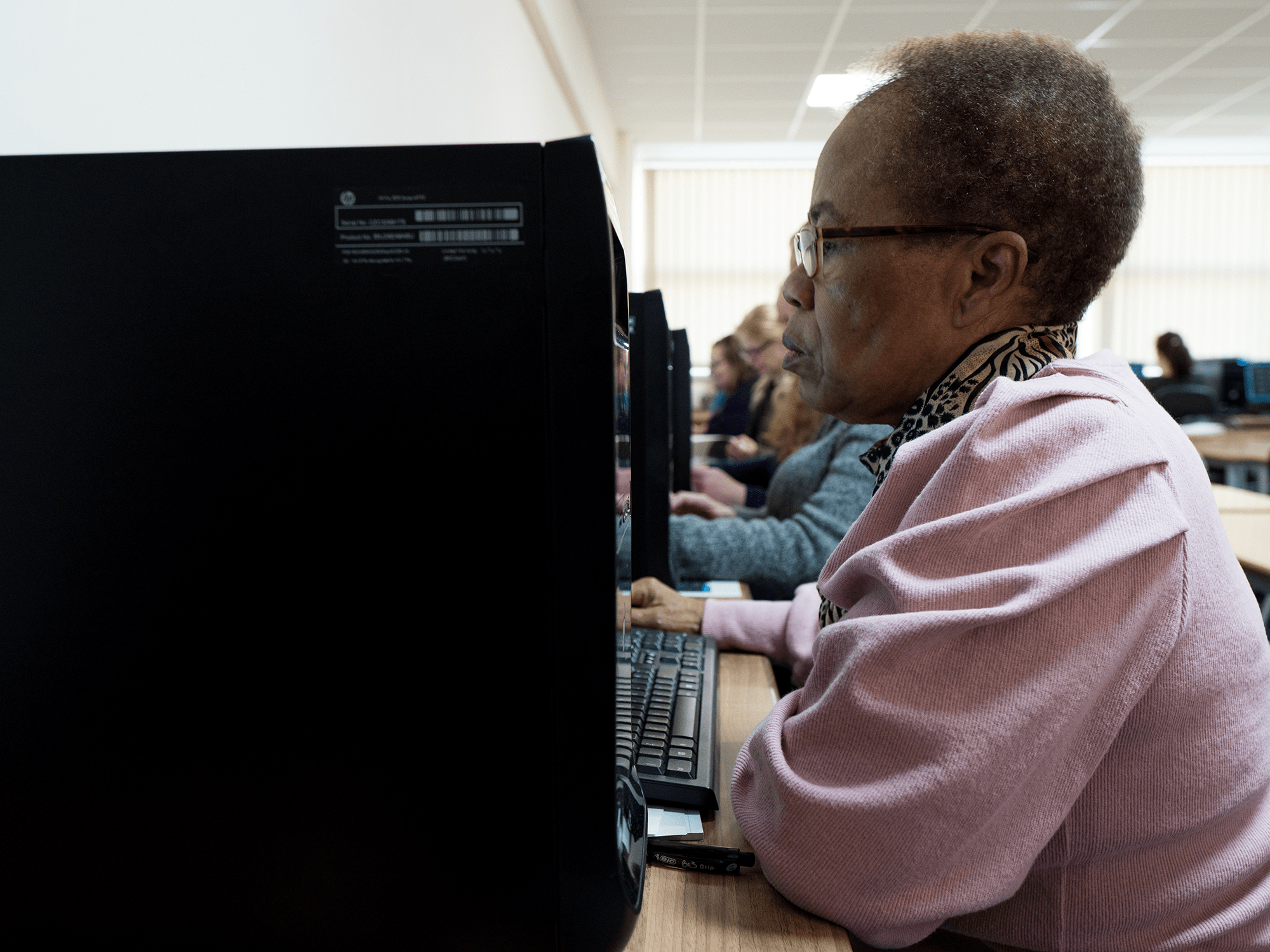Learners using computers