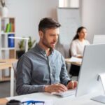Person working in office