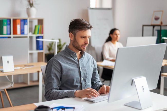 Person working in office