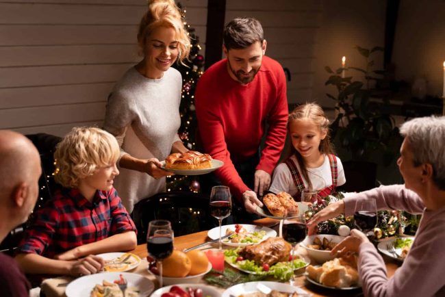 Family at Christmas
