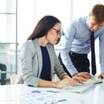 Accountants working together
