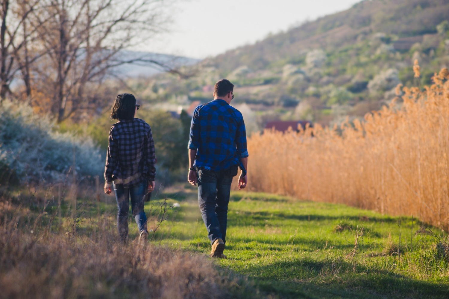 People going for a walk