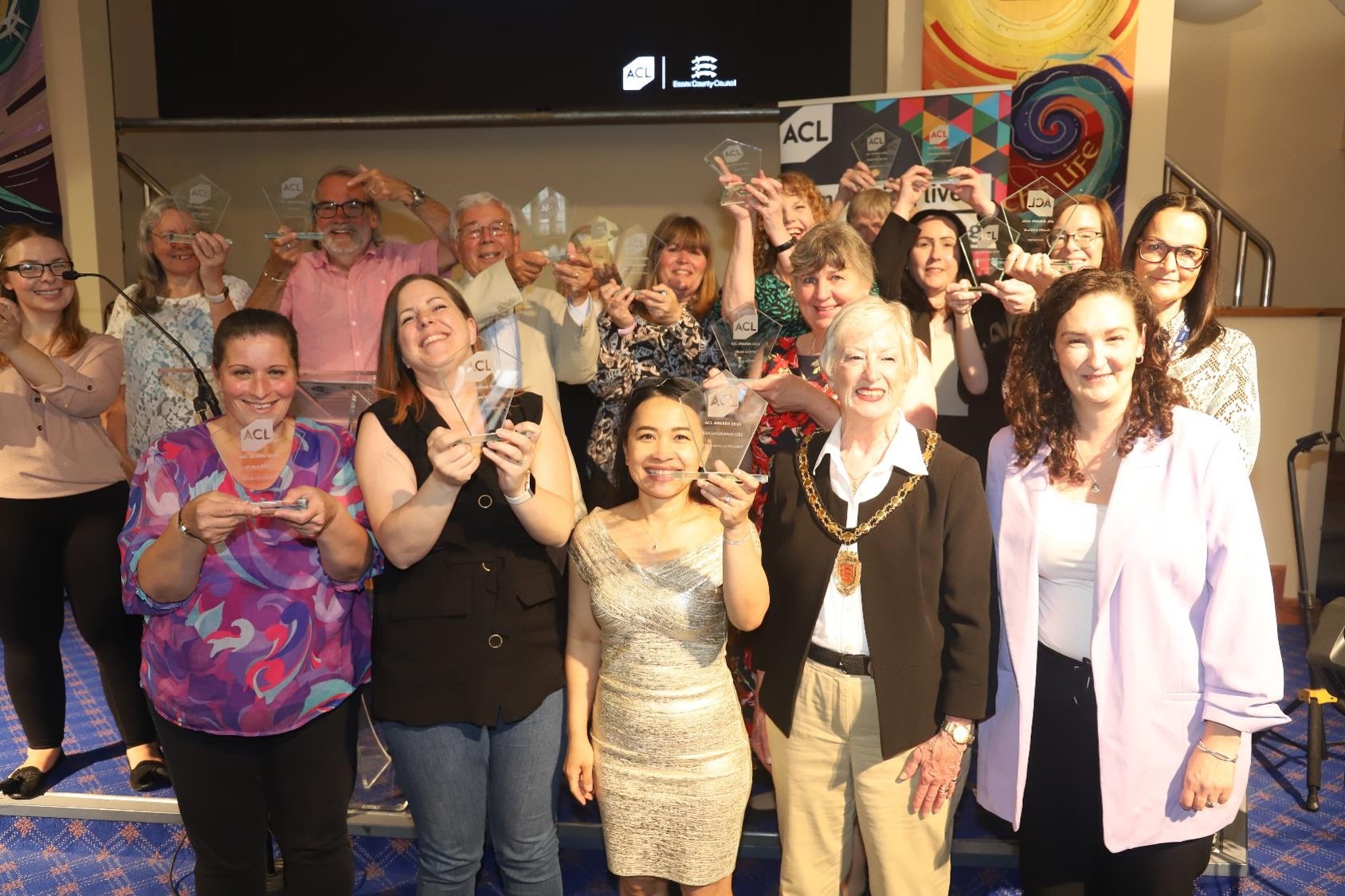 Group of winners together