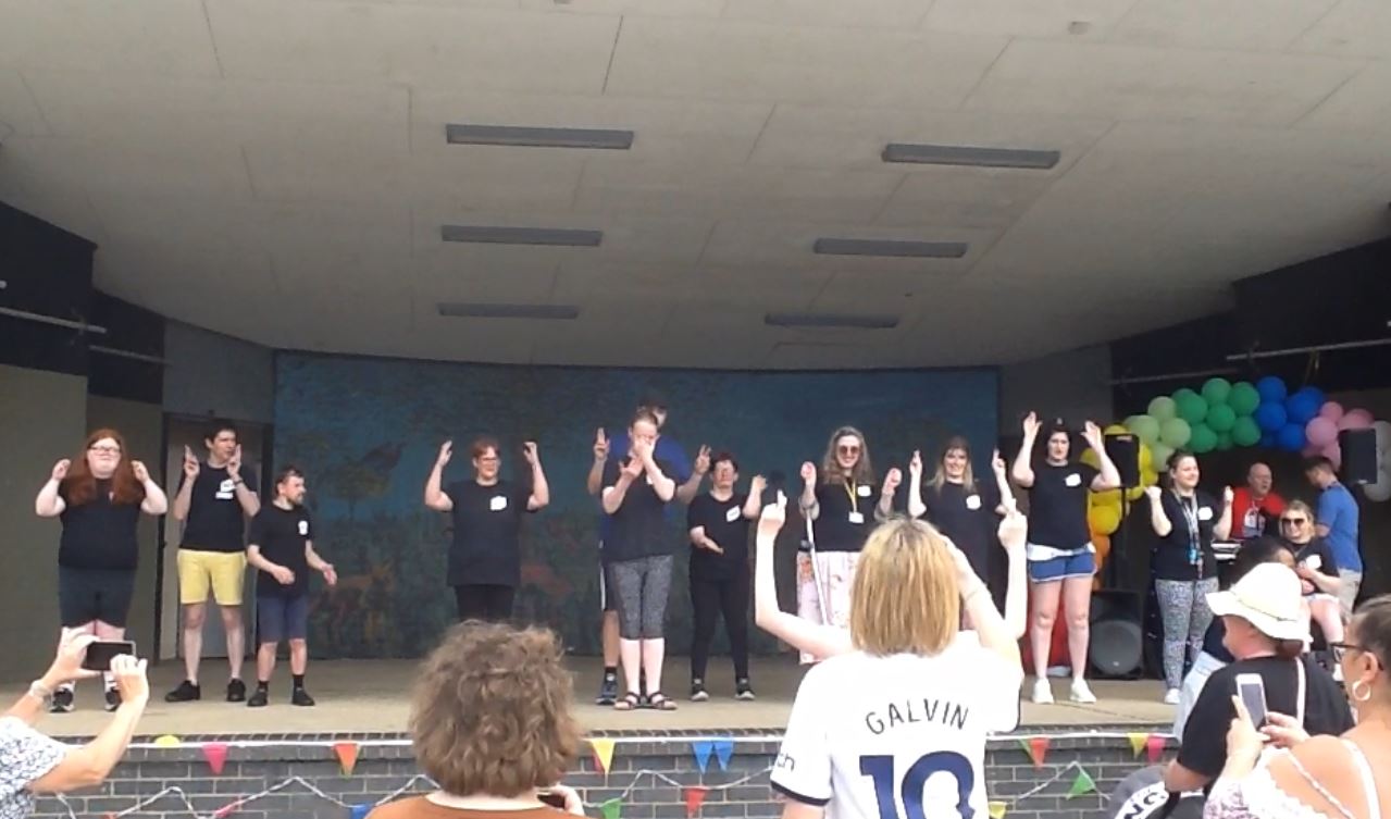 LD Festival ACL Learners on stage
