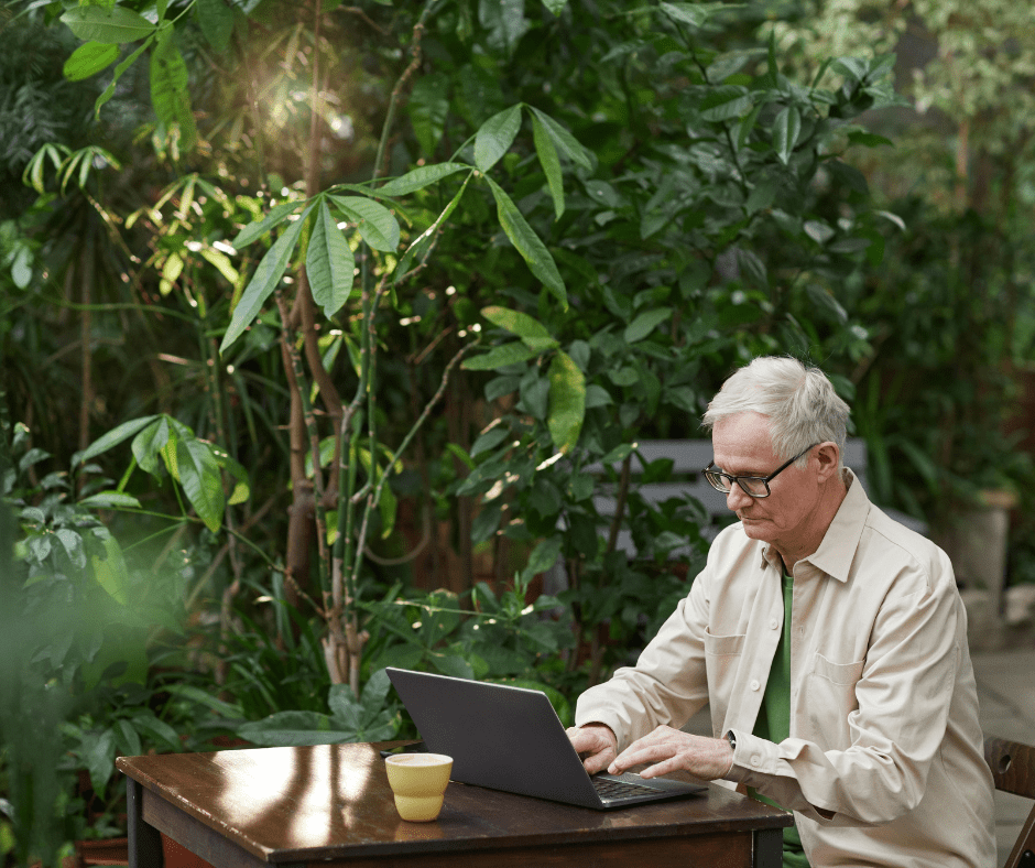 Man on laptop